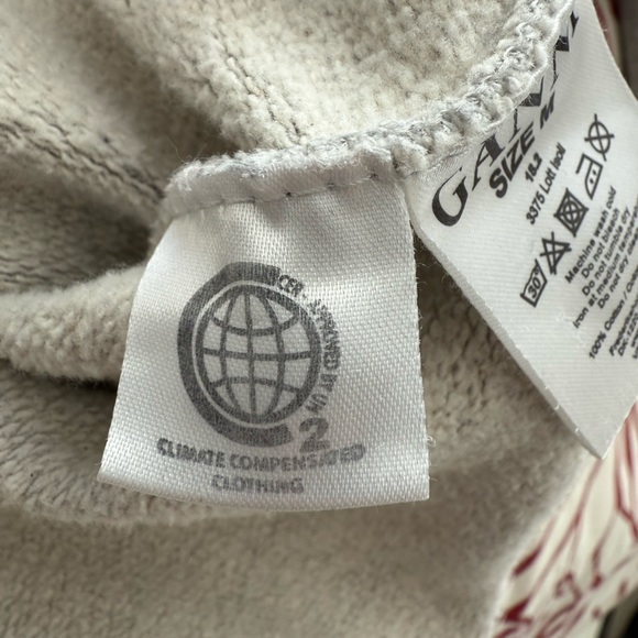 Ganni | Lotte Isoli Honey Hooded Sweatshirt | Heather Grey | Size M - Picture 8 of 8